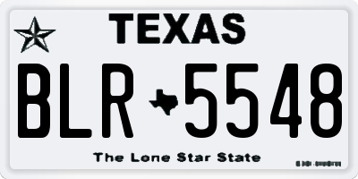 TX license plate BLR5548