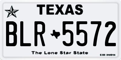 TX license plate BLR5572