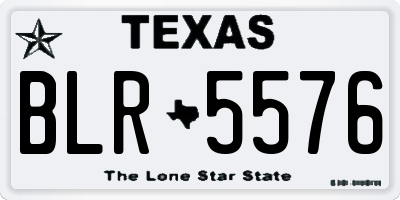 TX license plate BLR5576