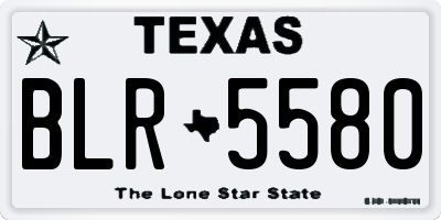 TX license plate BLR5580