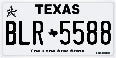 TX license plate BLR5588
