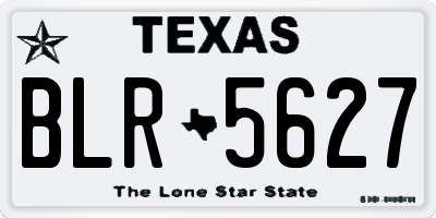 TX license plate BLR5627