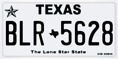 TX license plate BLR5628