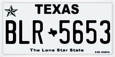 TX license plate BLR5653