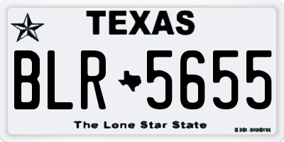 TX license plate BLR5655