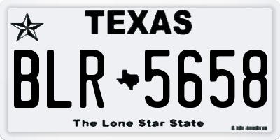 TX license plate BLR5658