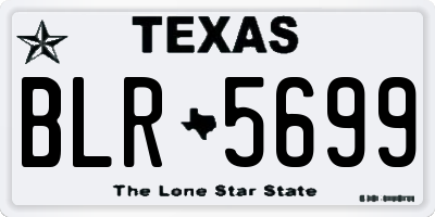 TX license plate BLR5699