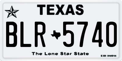 TX license plate BLR5740