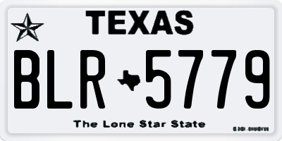 TX license plate BLR5779