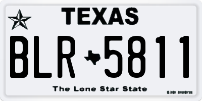 TX license plate BLR5811