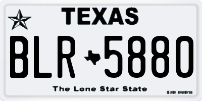 TX license plate BLR5880