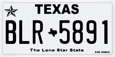TX license plate BLR5891