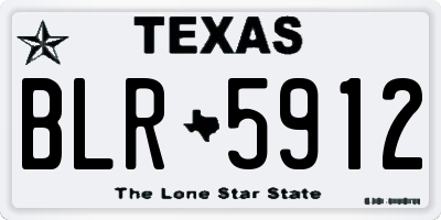 TX license plate BLR5912