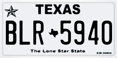 TX license plate BLR5940