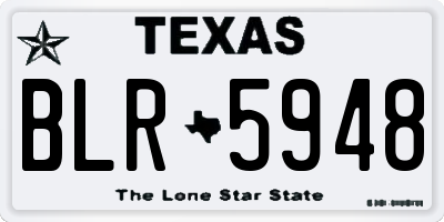 TX license plate BLR5948