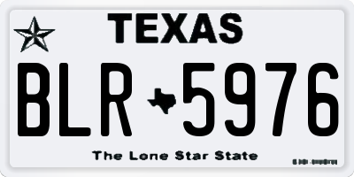 TX license plate BLR5976