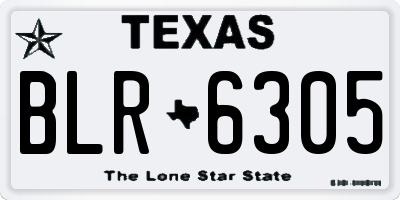 TX license plate BLR6305