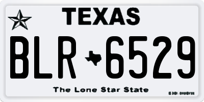 TX license plate BLR6529