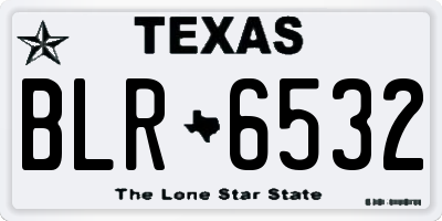 TX license plate BLR6532