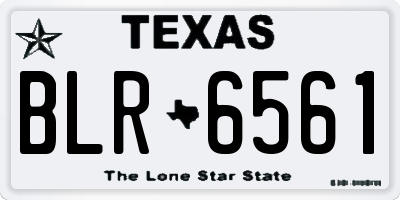 TX license plate BLR6561