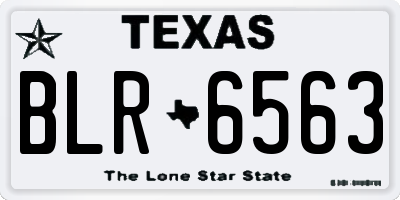 TX license plate BLR6563