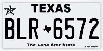 TX license plate BLR6572