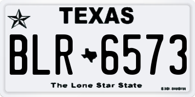 TX license plate BLR6573