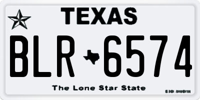 TX license plate BLR6574
