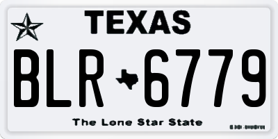 TX license plate BLR6779