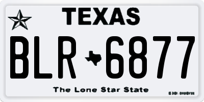 TX license plate BLR6877