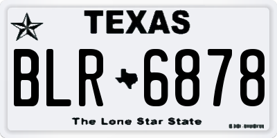 TX license plate BLR6878
