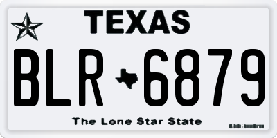TX license plate BLR6879