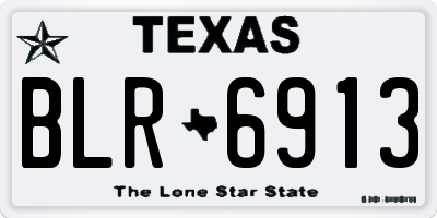 TX license plate BLR6913