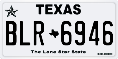 TX license plate BLR6946