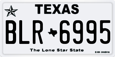 TX license plate BLR6995