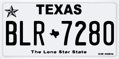 TX license plate BLR7280