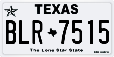 TX license plate BLR7515