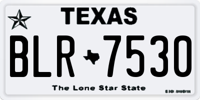 TX license plate BLR7530