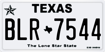 TX license plate BLR7544
