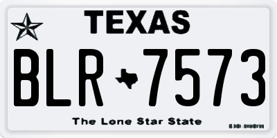TX license plate BLR7573
