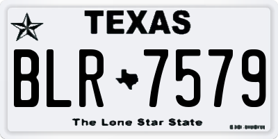 TX license plate BLR7579