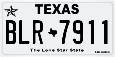 TX license plate BLR7911