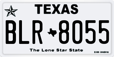 TX license plate BLR8055
