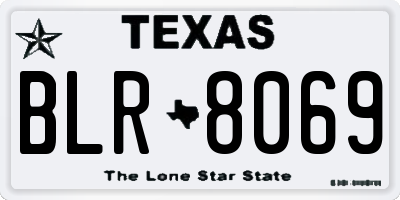 TX license plate BLR8069