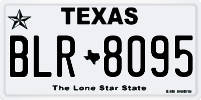 TX license plate BLR8095