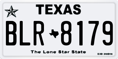 TX license plate BLR8179
