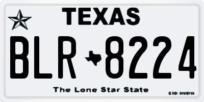 TX license plate BLR8224