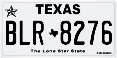 TX license plate BLR8276