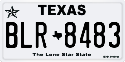 TX license plate BLR8483
