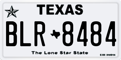 TX license plate BLR8484